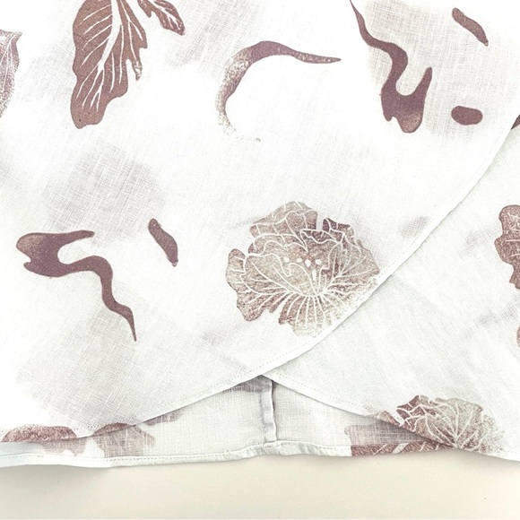 Aritzia Wilfred Eleta Linen Floral Midi Skirt - Picture 8 of 9